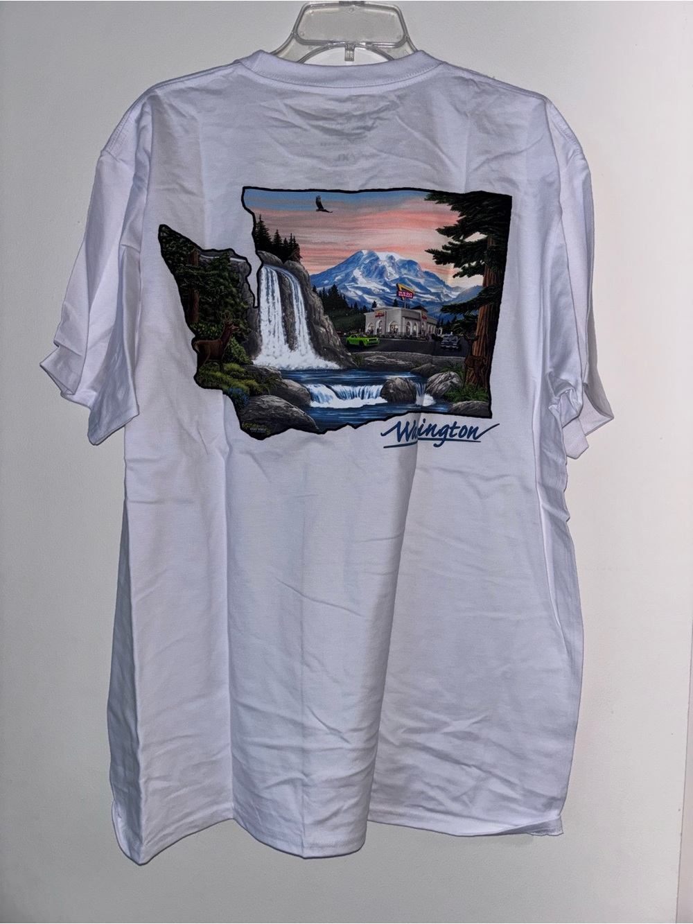 In-n-Out Burger New White Washington T-Shirt Sz XL